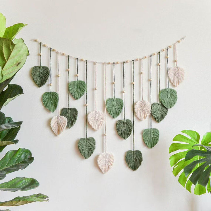 Decorative Macrame Leaf Garland