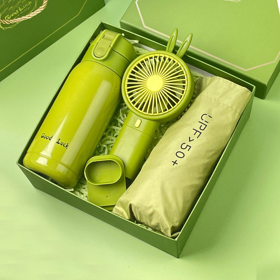 Unisex Cooling Portable Fan Set Bowlift