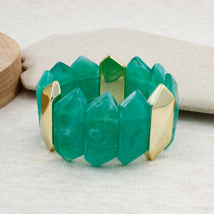 Geometric Resin Bracelet Bowlift