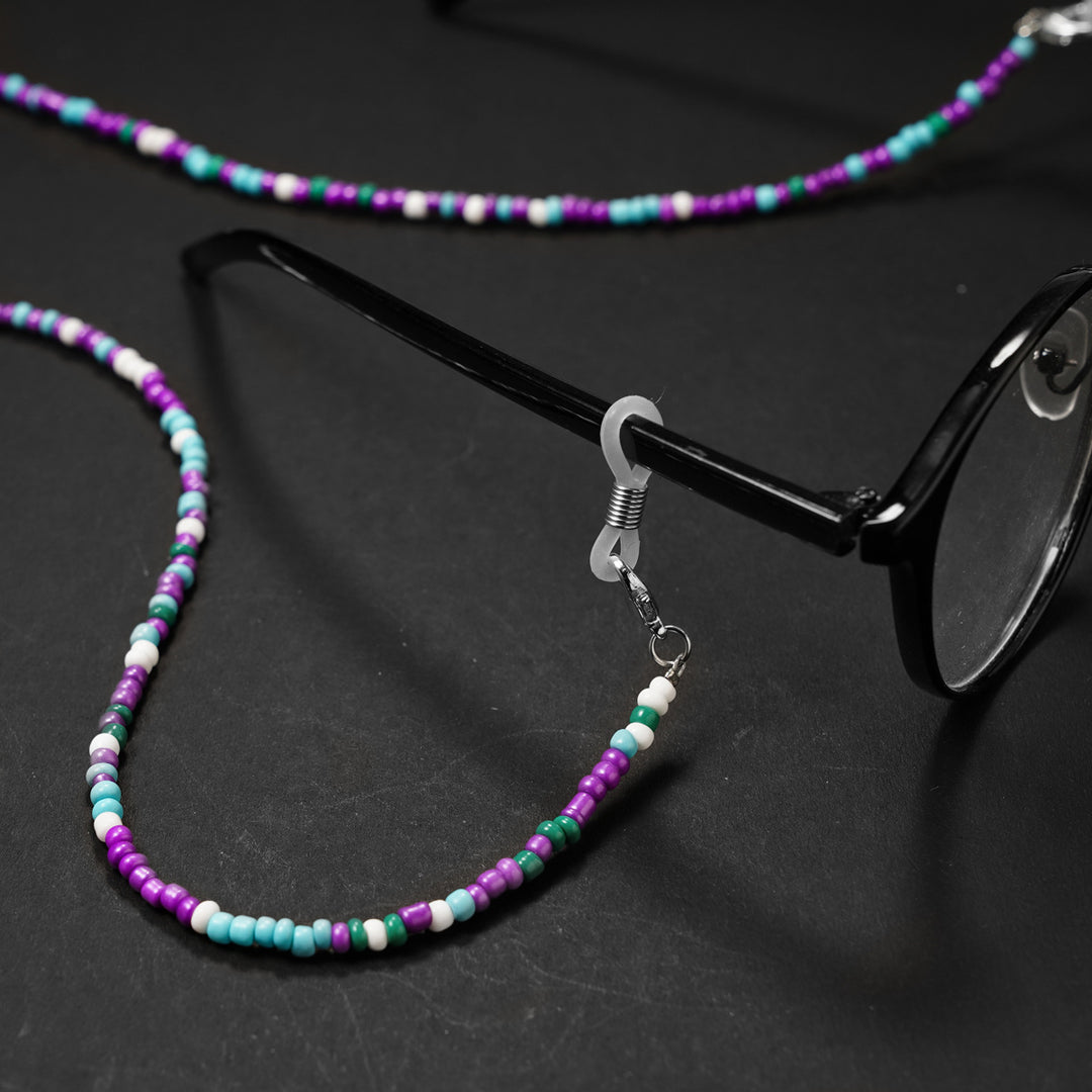 Colorful Artisan Beaded Eyewear Chain Bowlift