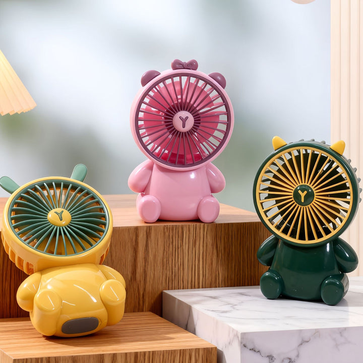 Women's portable USB mini handheld fan with animal design Bowlift