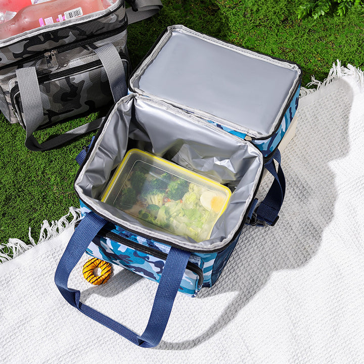 Insulated Camo Lunch Cooler Bag Bowlift