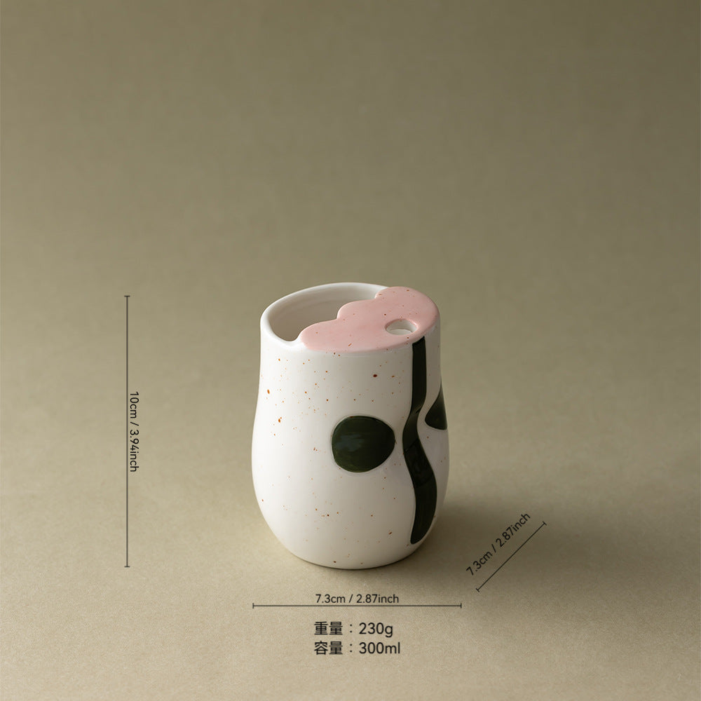 Playful Ceramic Animal-Themed Cup