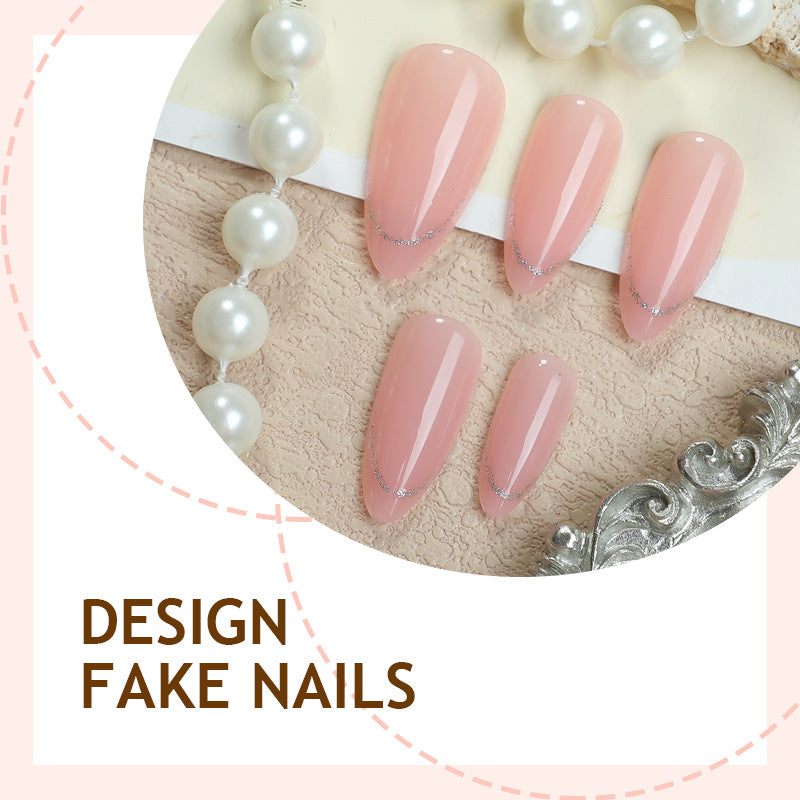 Artificial nail set with natural look and flexible fit Bowlift