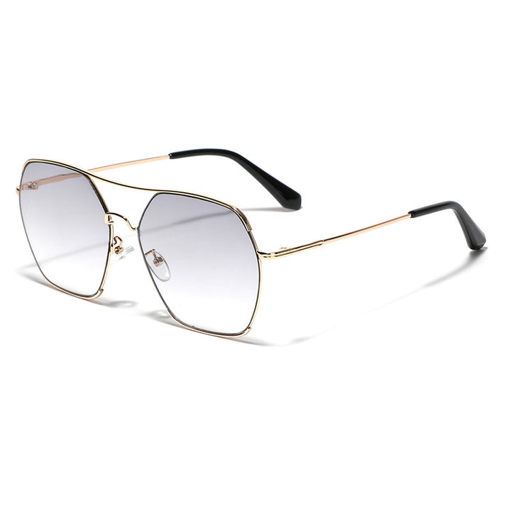 Women's oversized fashion sunglasses with elegant metal frame Bowlift
