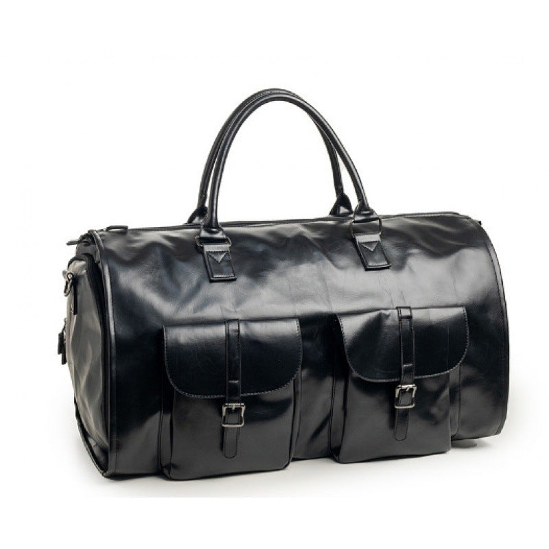Stylish Leather Travel Duffel Bag Bowlift