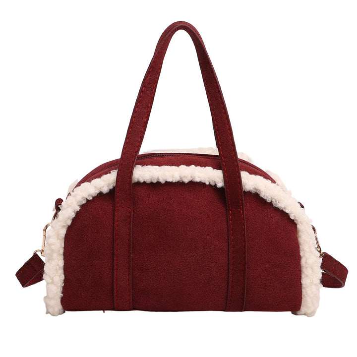 Cozy Faux Suede Handbag