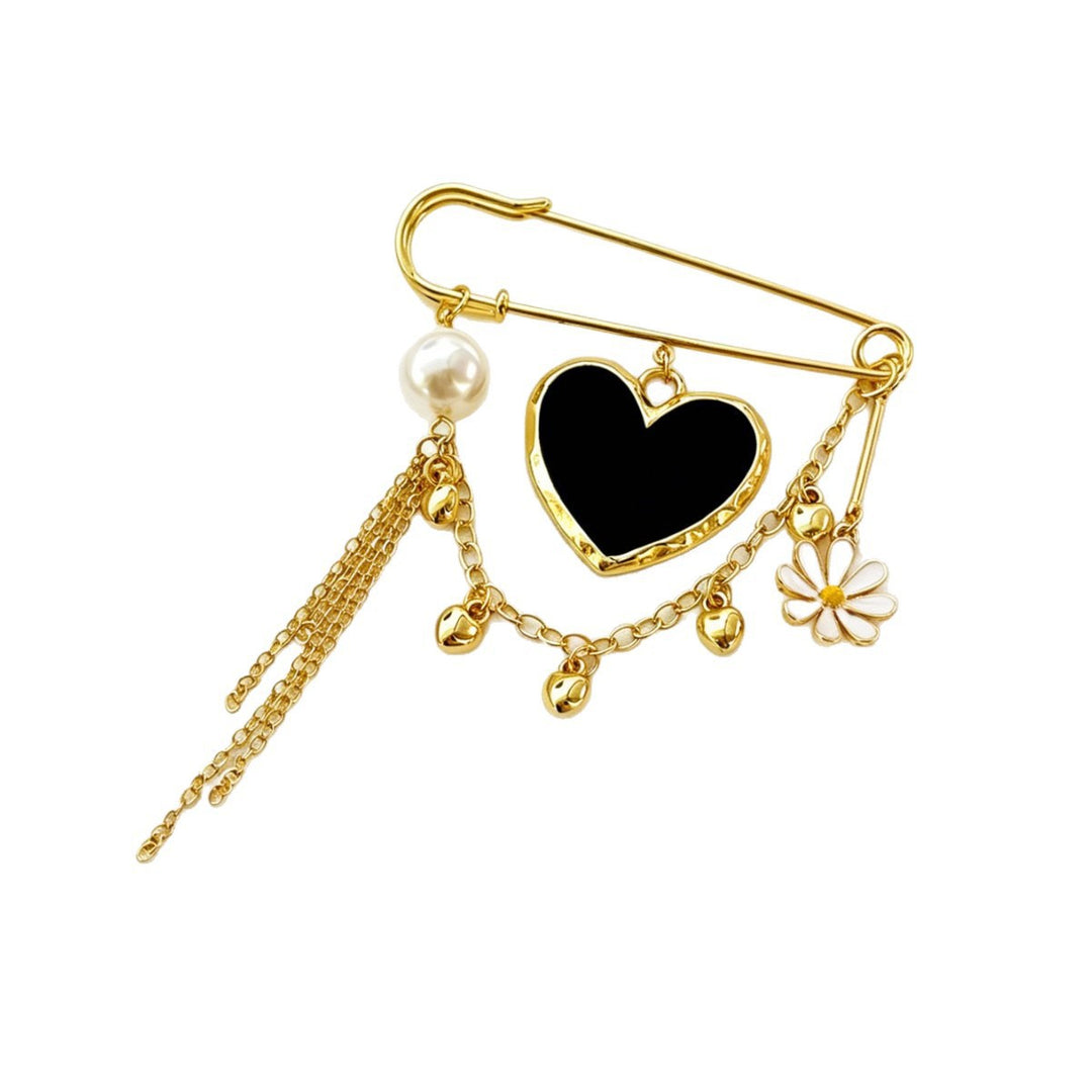 Elegant safety pin pendant Bowlift