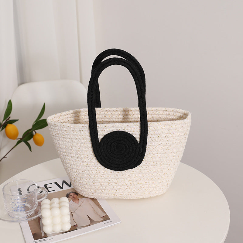 Decorative natural fiber bag Bowlift
