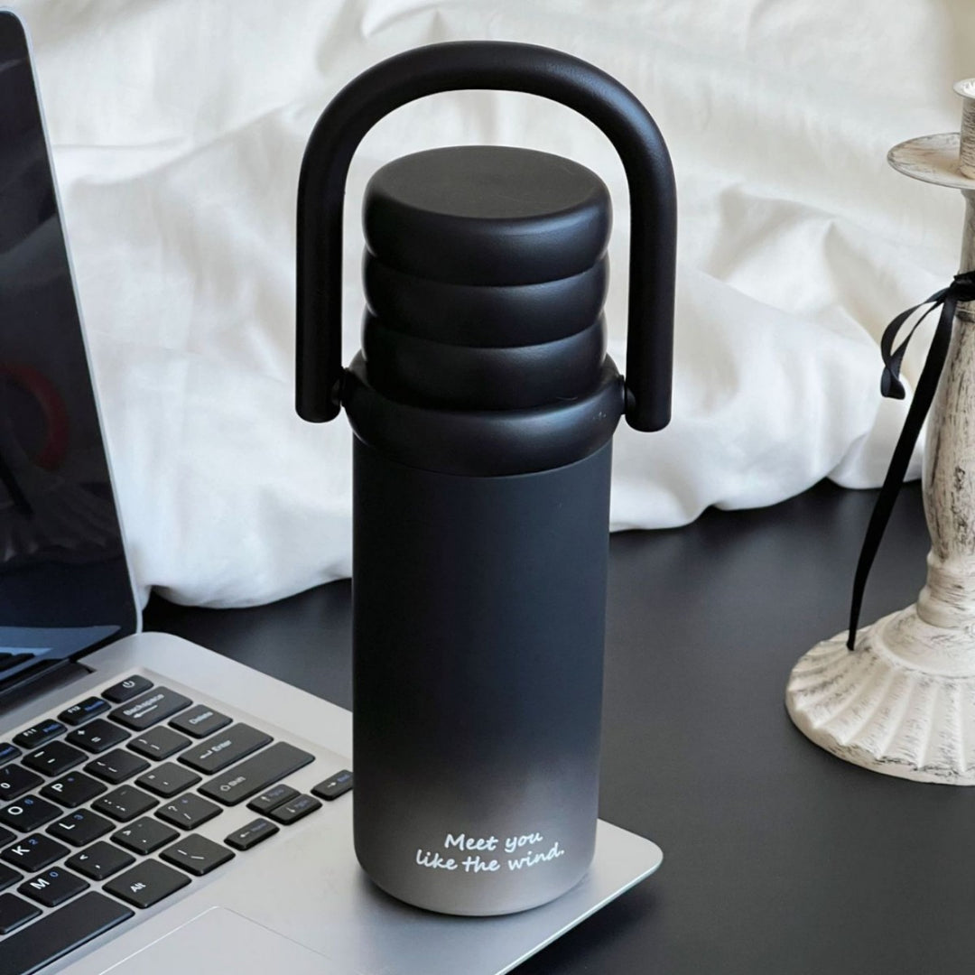 Women Practical Drinking Bottle with Stylish Lid Bowlift
