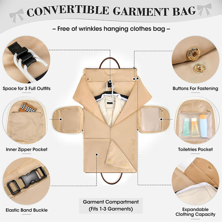 Exclusive travel bag with integrated suit storage Bowlift