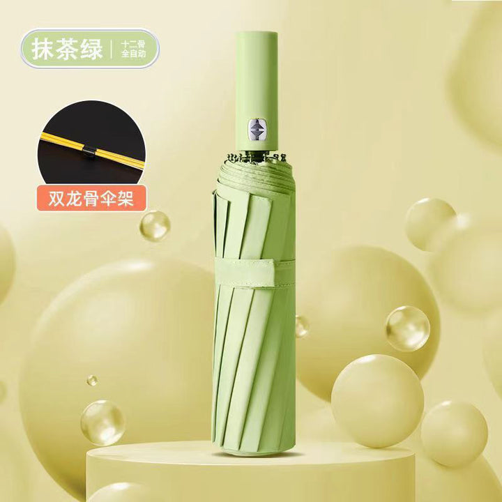 Ladies automatic and wind-resistant folding umbrella Bowlift