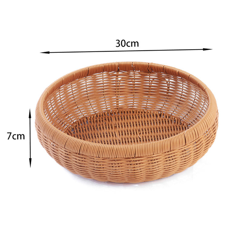 Round Decorative Woven Basket Bowlift