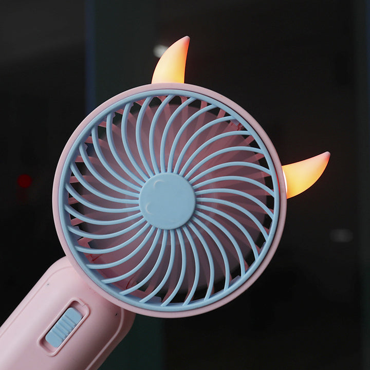 Women's Portable Handheld Fan with Cute Animal Design Bowlift