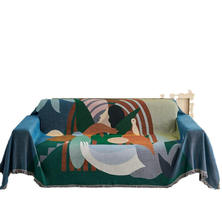 Artistic Geometric Design Throw Blanket