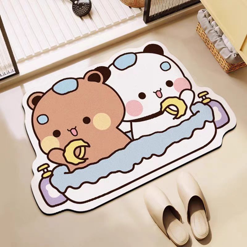 Cartoon Character Absorbent Floor Mat
