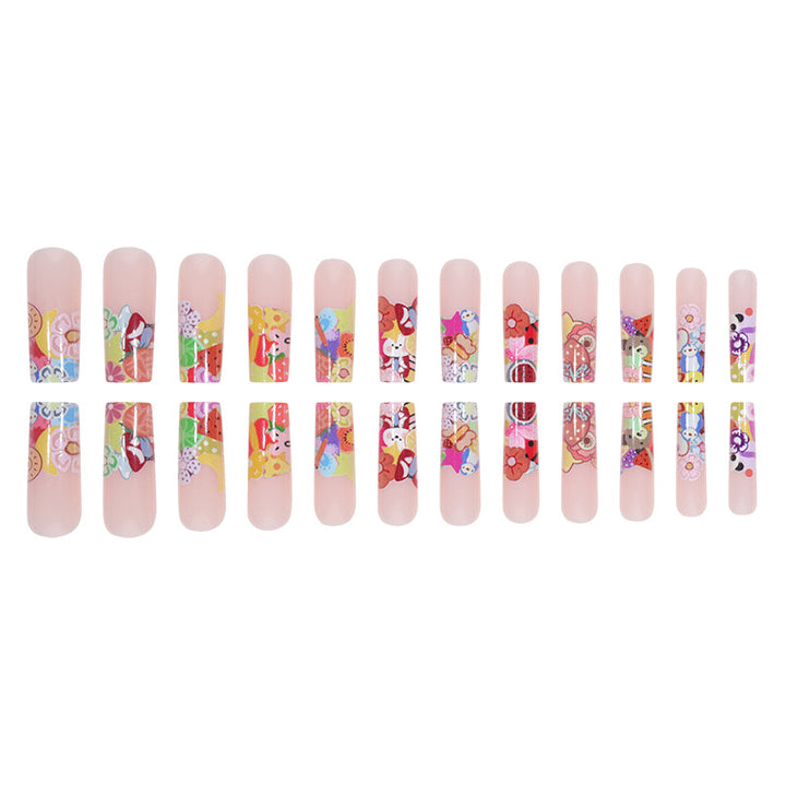 Artistic Floral Themed Nail Art Extensions Bowlift