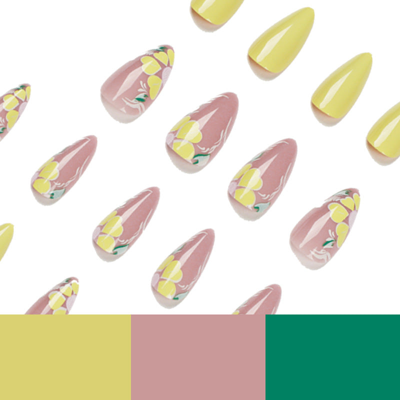 Artful Nail Art with Floral Design Bowlift