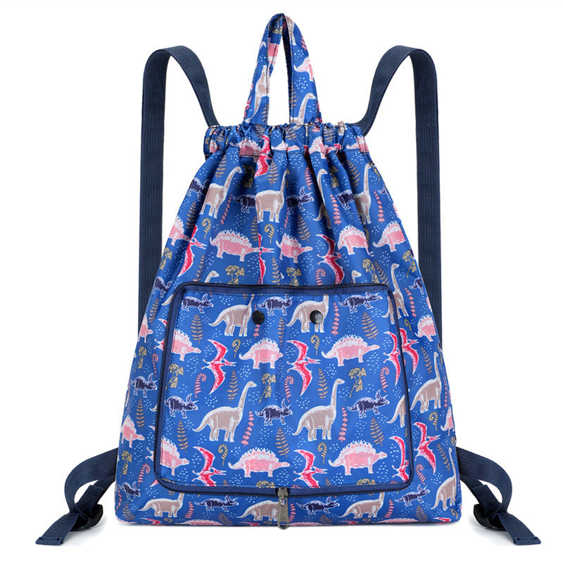 Lightweight Floral Drawstring Backpack Bowlift