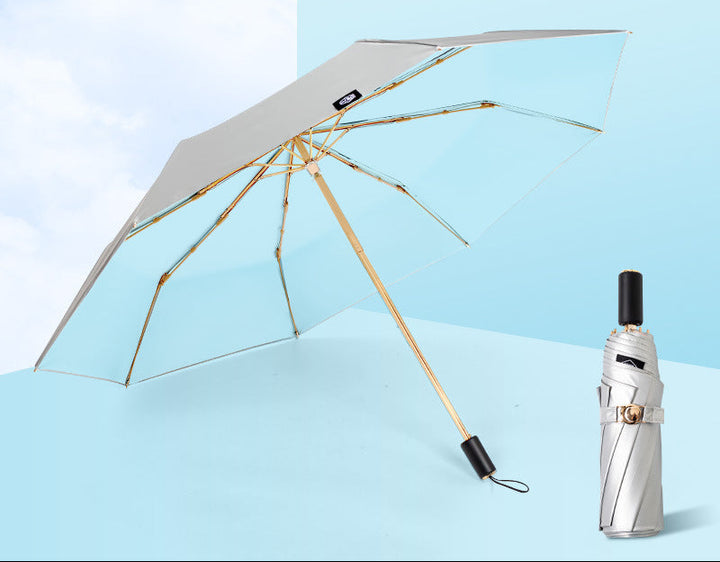 Ladies Foldable UV Protection Umbrella with Anti-Wind Technology Bowlift