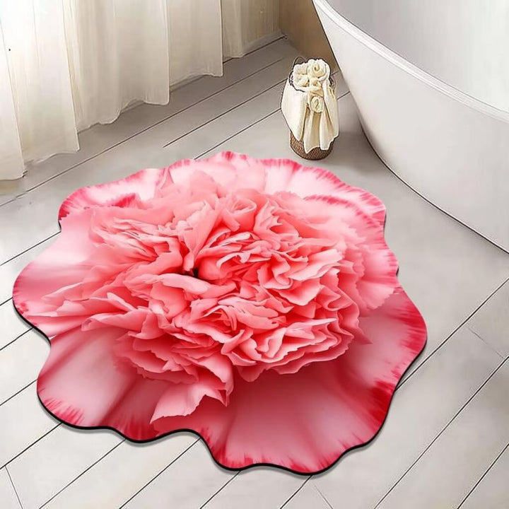 Floral Shaped Bath Mat