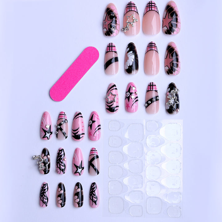 Artificial Nails in Modern Star Design Bowlift