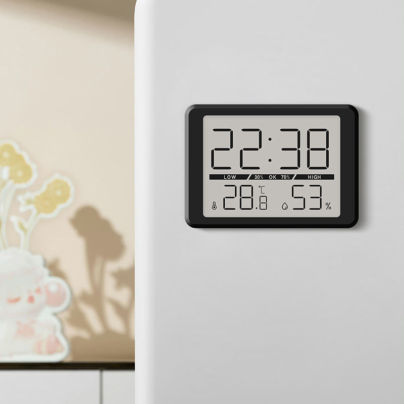 Digital Thermo-Hygrometer Clock Bowlift