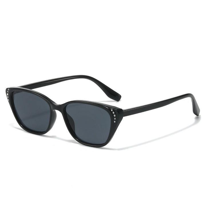 Statement Cat-Eye Sunglasses with Rhinestone Accents Bowlift