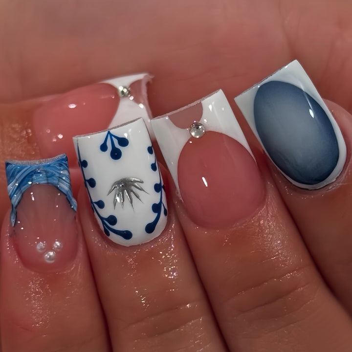 Artistic Acrylic Nail Art Extensions Bowlift
