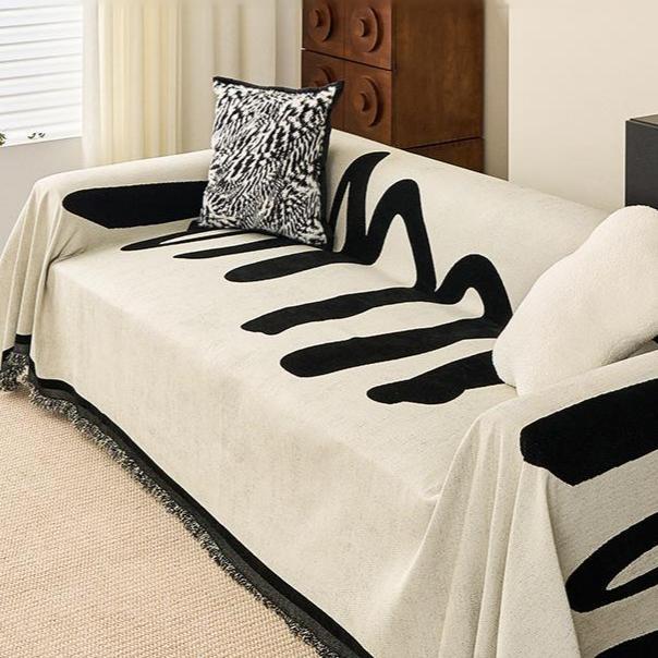 Artistic Abstract Pattern Sofa Throw Blanket