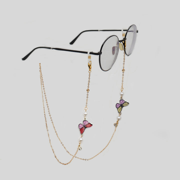 Enchanting Butterfly Eyewear Chain Holder Bowlift