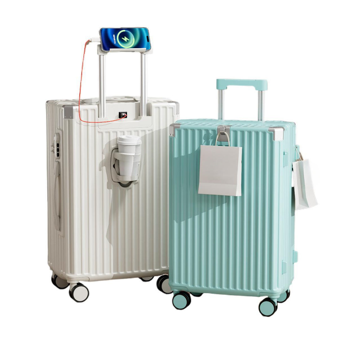 Hard-shell Trolley With Integrated USB Port And Innovative Storage Bowlift