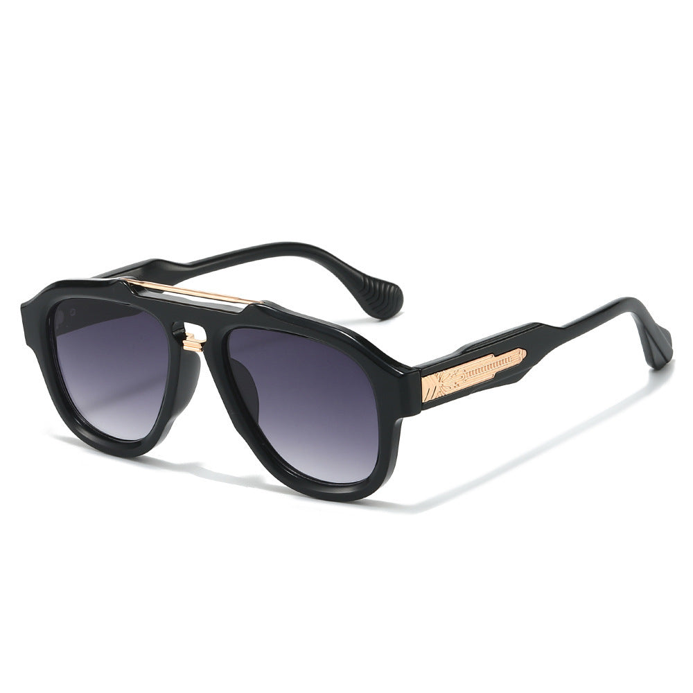 Fashion-Forward Semi-Transparent Shield Sunglasses Bowlift