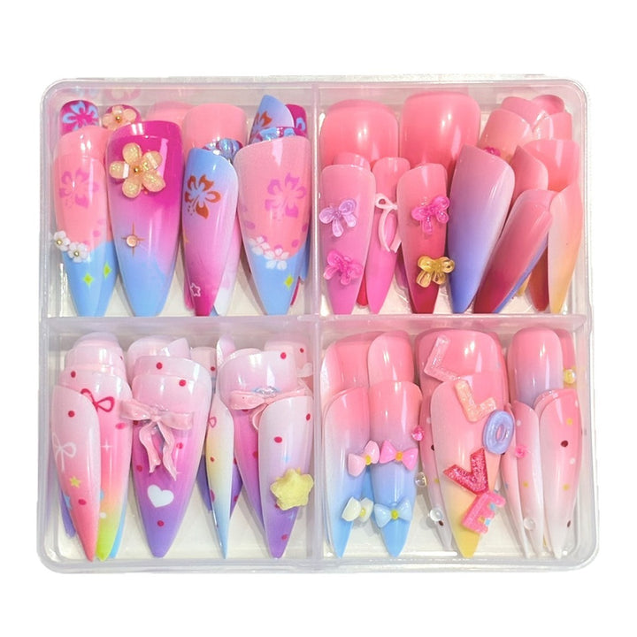 Artistic Themed Press-On Nail Set Bowlift