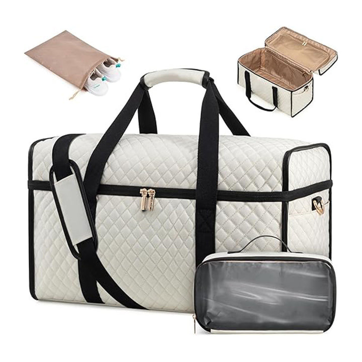 Elegant cosmetic storage bag with removable organizer Bowlift
