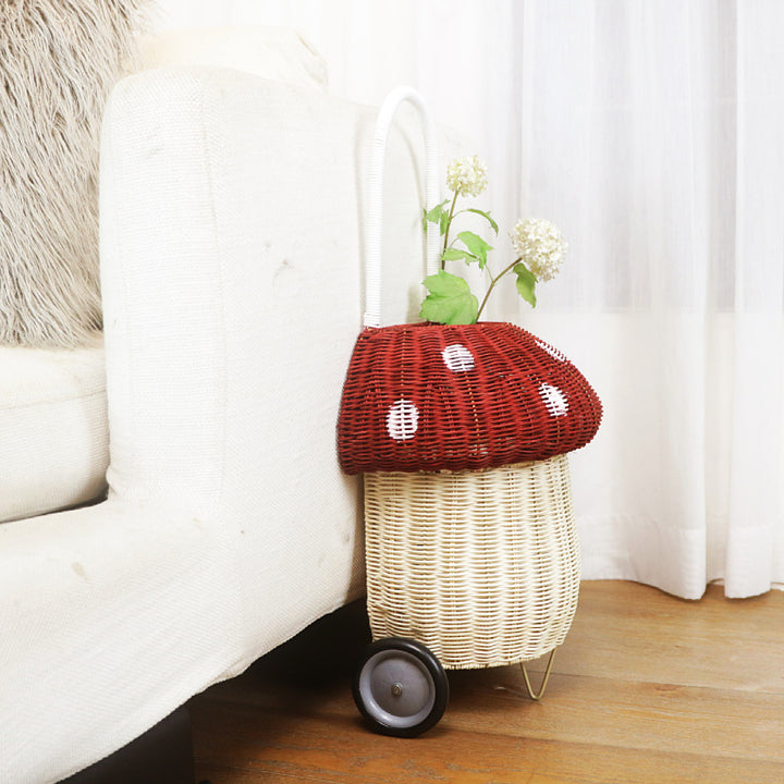 Decorative basket with wheels Bowlift