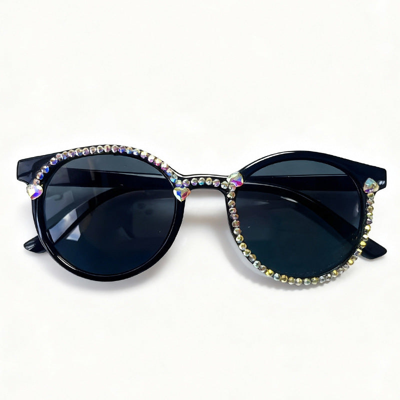 Crystal-Embellished Cat-Eye Sunglasses Bowlift