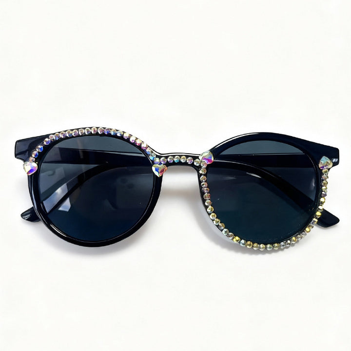Crystal-Embellished Cat-Eye Sunglasses Bowlift