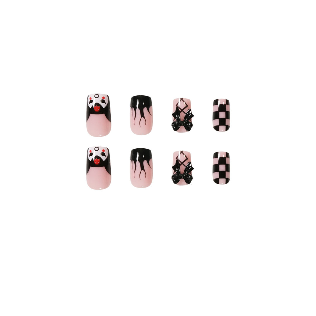 Artistic Nail Extensions with Whimsical Design Bowlift
