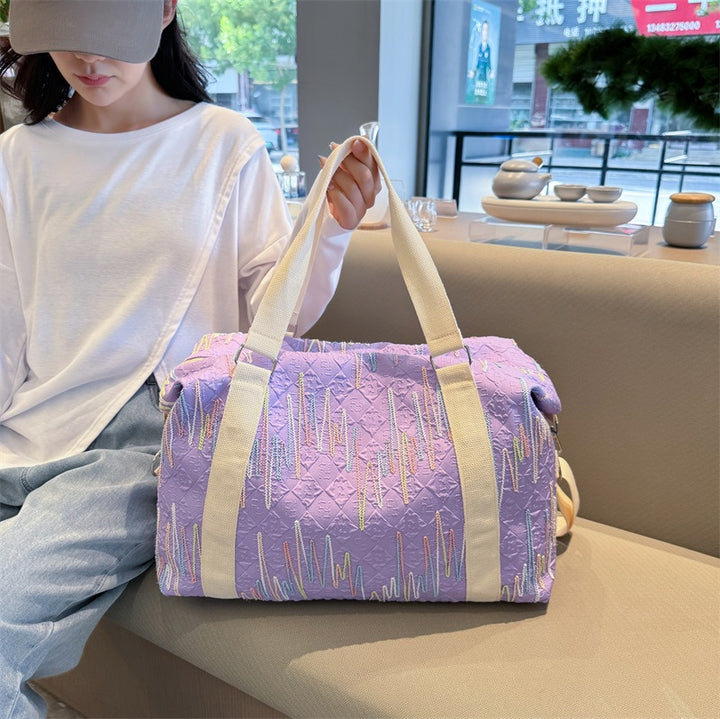 Stylish Quilted Gym Bag Bowlift