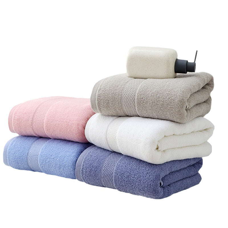 Luxurious Terry Bath Towel With Stylish Border Bowlift