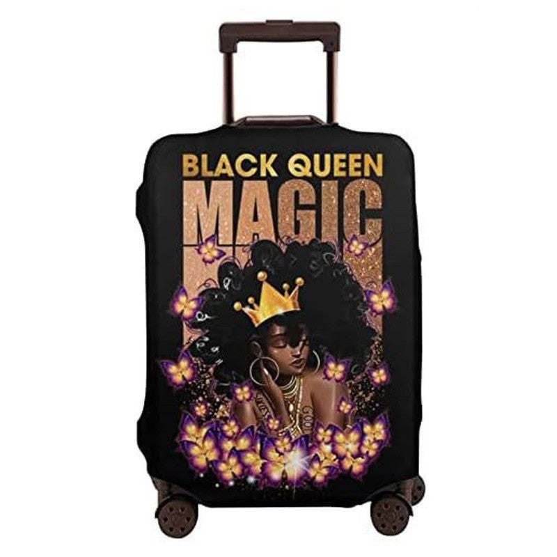 Women's hard-shell suitcase with unique skull and rose design Bowlift