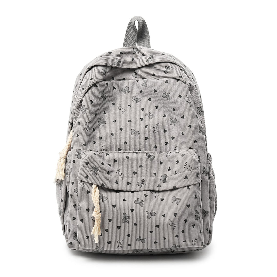 Textured Corduroy Everyday Backpack Bowlift