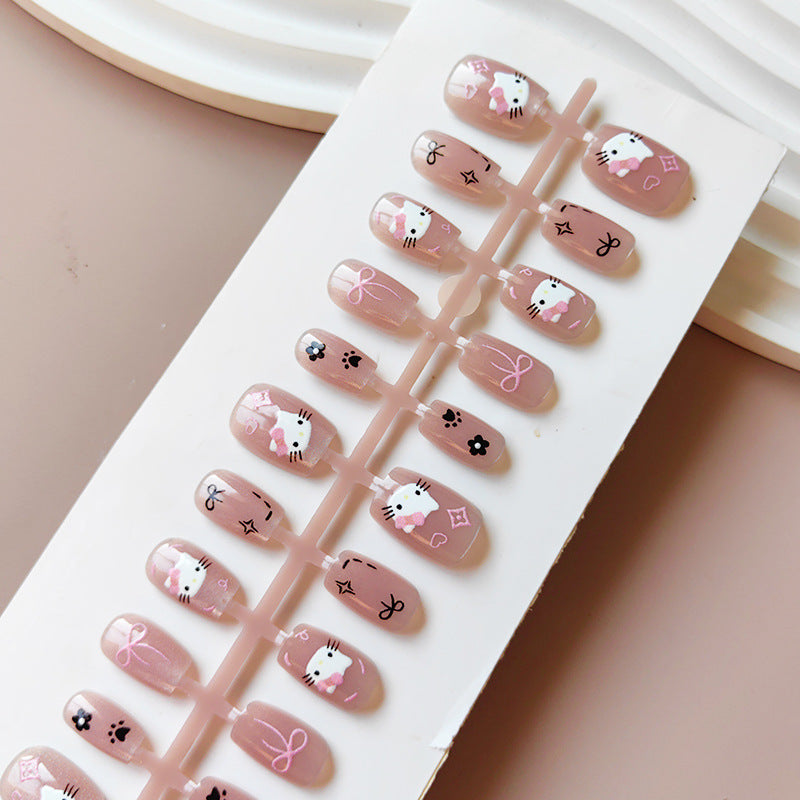 Kawaii Art Fake Nails In Playful Design Bowlift