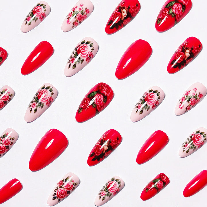 Floral Motif Nail Art Set Bowlift
