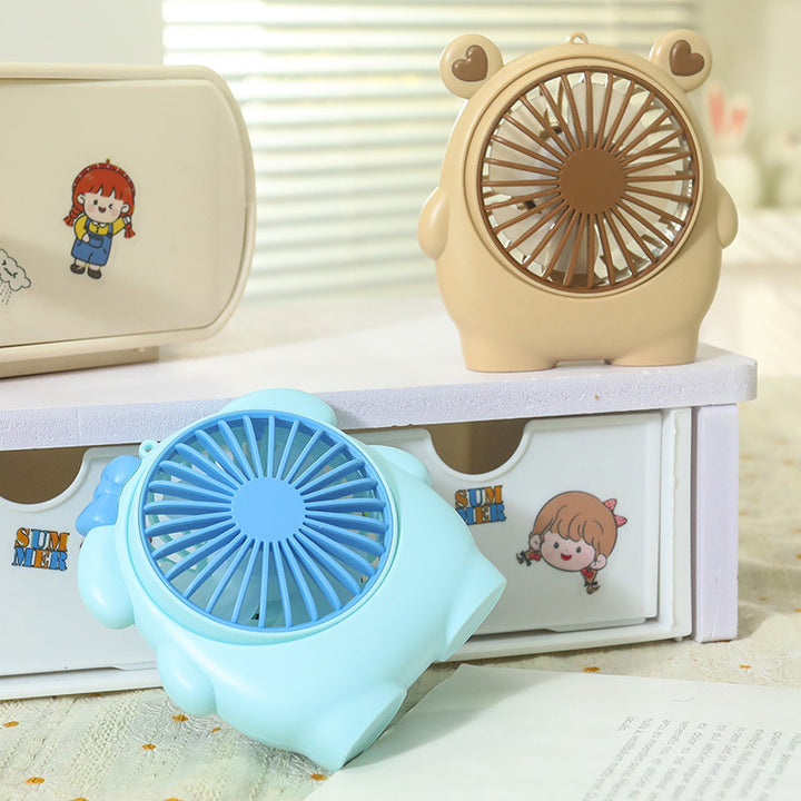 Women Portable Mini Hand Fan in Cute Animal Design Bowlift
