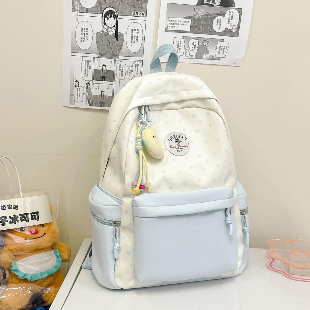 Whimsical Star-Print Backpack