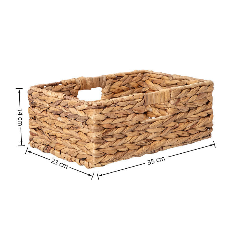 Handwoven Natural Fiber Storage Basket Bowlift