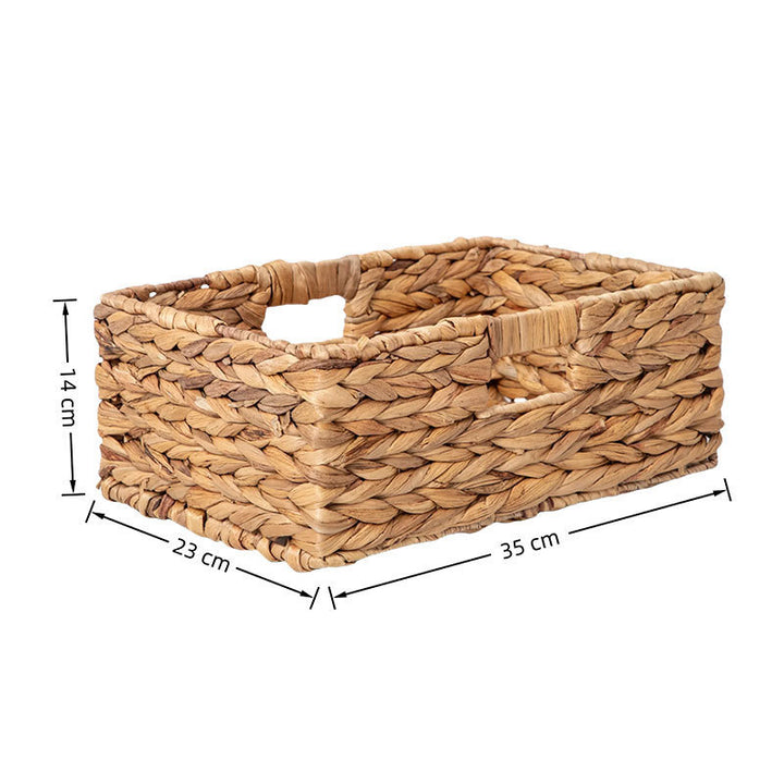 Handwoven Natural Fiber Storage Basket Bowlift