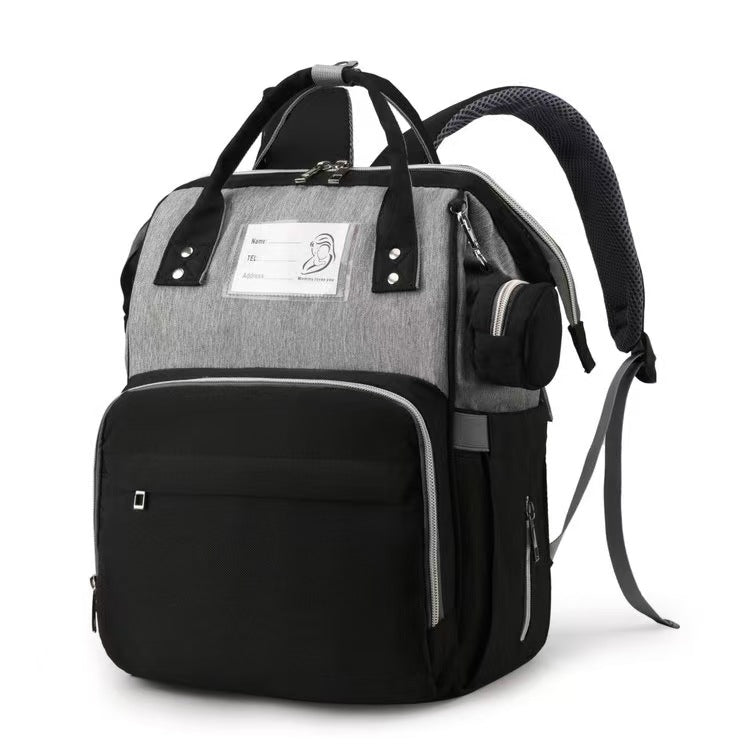 Multi-Compartment Functional Diaper Backpack Bowlift